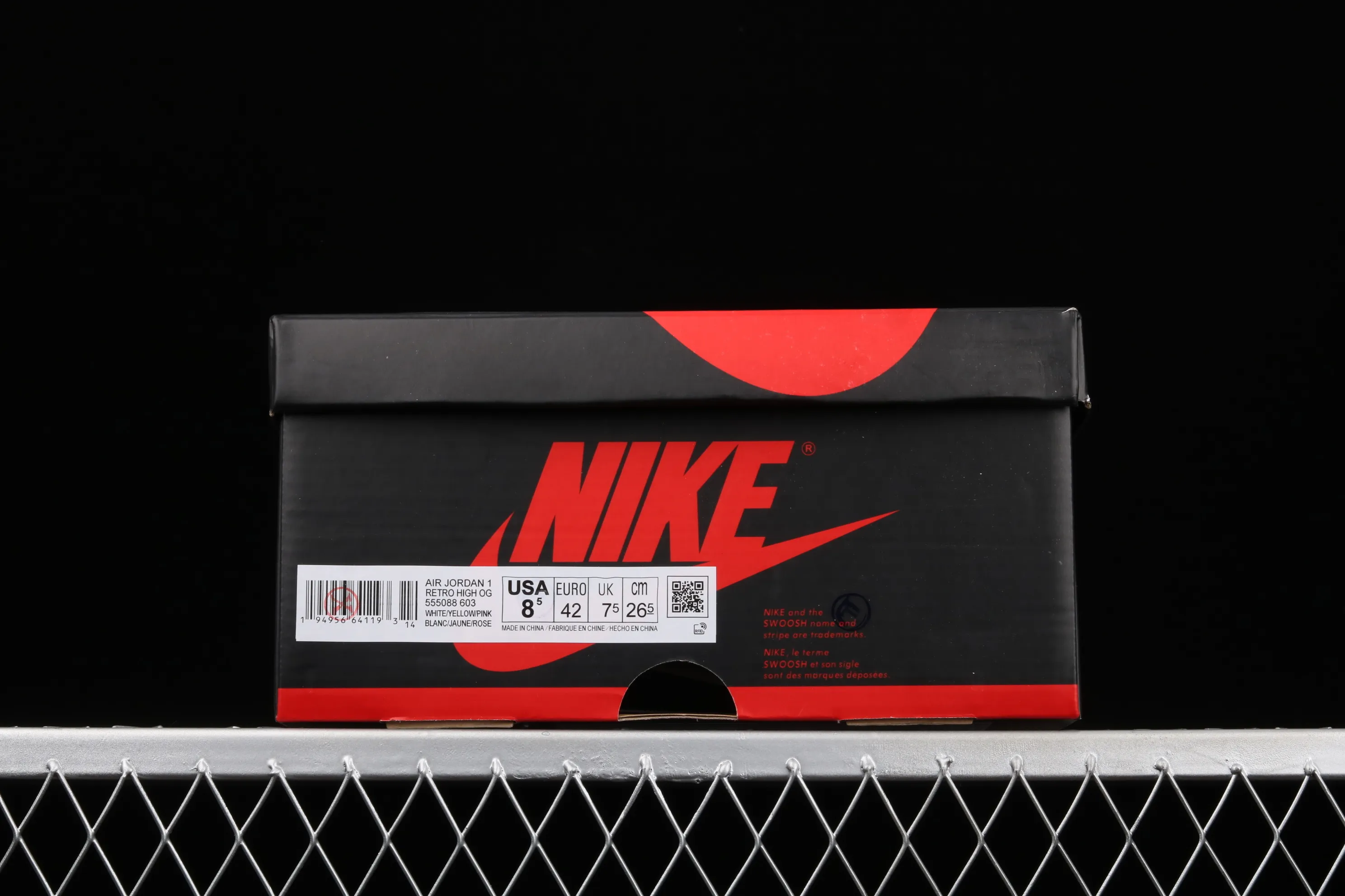All categories Air Jordan Jordan series basketball shoes Air Jordan 1 High X version Air Jordan 1 "Sail/University Red" AJ1 Joe 1 Olympic white and red high-top basketball shoes 555088-603